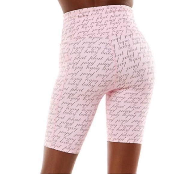 Baby Phat NWT Pink Logo Print Chain Bralette & Biker Shorts Size Small Medium - Picture 13 of 16